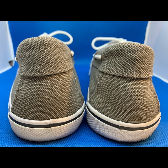 ST.JOHN'S BAY Gray Canvas Casual Memory Foam Boat Shoes Men's Size 13 M. - Picture 9 of 11